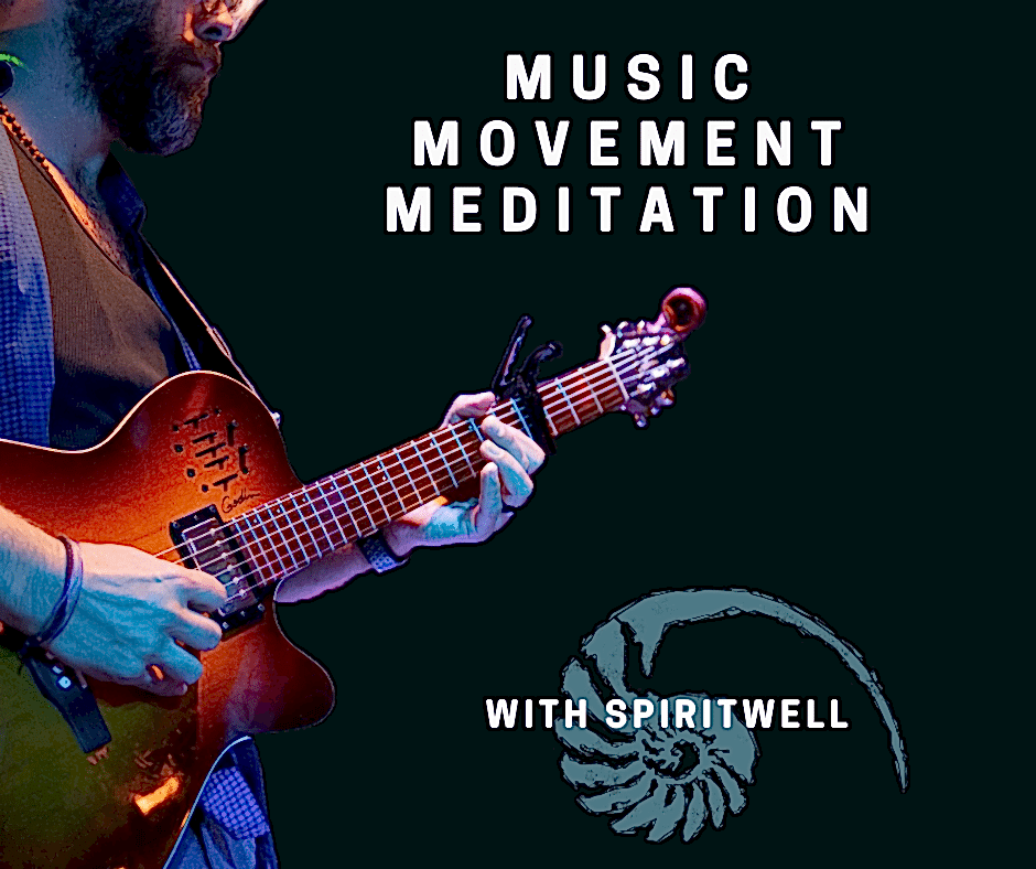 Photo of Austin play guitar with Spritiwell symbol